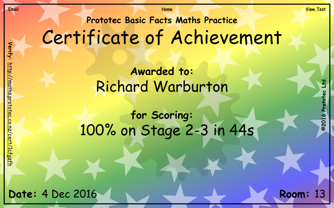 Basic Facts Screenshot