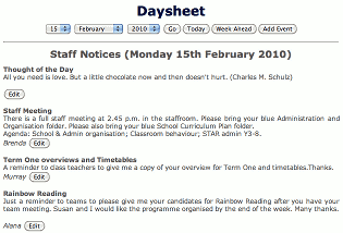 Daysheet Screenshot